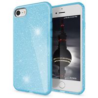 NALIA Glitter Cover compatibile con iPhone SE 2022 / SE 2020 / iPhone 8 / iPhone 7 Custodia, Brillantini Case Silicone Copertura Rugged Protezione, Antiurto Strass Bumper Bling ...