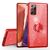 NALIA Ring Handy Hülle für Samsung Galaxy Note 20 Ultra, Glitzer Silikon Cover Rot