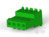 Buchsengehäuse, 4-polig, RM 2.54 mm, abgewinkelt, grün, 3-640623-4