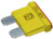 KFZ-Flachsicherung, 20 A, 80 V, gelb, (L x B x H) 19 x 5 x 19 mm, 166.7000.5202