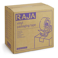 PVC-Packband RAJA, weiss 50 mm x 66m