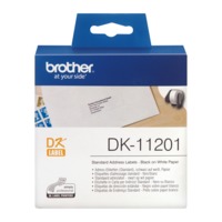 Brother Black On White Address Label Roll 29mm x 90mm 400 labels - DK11201
