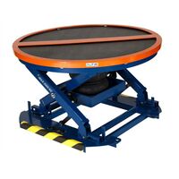 Automatic pallet leveller with turntable