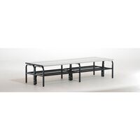 Cloakroom bench, double sided