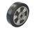 Elastic solid rubber tyre, black