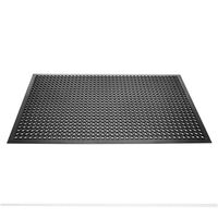Jantex Anti Fatigue Door Mat in Black Made of Rubber Washable 1500 x 900mm