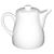 Olympia Whiteware Teapots - Vitrified Body Dishwasher Safe 483ml Pack of 4