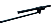 Handtuchauszug 1-armig, Alu L 320mm, schwarz