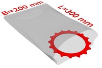 Flachbeutel, 100 µ, 200 x 300 mm (B x L)