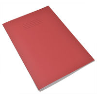 EXERCISE BOOK A4 JUNIOR RED PK100