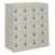Personal effects lockers, 20 compartments, light grey doors, height 940mm