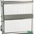 Kongamek heavy duty shelf trolley - rear mesh panels