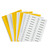 Etiketten für Kennzeichnungsträgersystem für Laserdruck 105x25 gelb/weiß