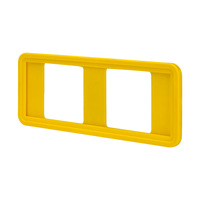 Présentoir de prix "Klick" / Cassette d'étiquettes de prix / Cadre pour l'affichage des prix | jaune sim. RAL 1018 210 x 74 mm (B x H)