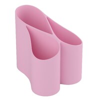 Írószertartó ICO Lux műanyag pasztell rózsaszín