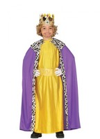 Disfraz de Rey Mago Amarillo para niño 3-4A