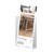 Folding Leaflet Holder / Leaflet Dispenser / Leaflet Stand / Leaflet Hanger with Adhesive, in rigid PVC | 105 mm 150 mm 30 mm