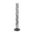 Floorstanding Leaflet Dispenser / Multi-Section Leaflet Holder / Leaflet Stand "Tondo" | black / grey black ⅓ A4 (DL) 8
