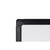 Bi-Office Whiteboard Maya, Two-sided Melamine, Plain/Gridded, Plastic Frame, Black, 90 x 60 cm Detail View