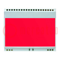 Achtergrondverlichting; EADOGM128; LED; 55x46x3,6mm; rood