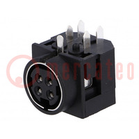 Socket; DC supply; R7B; female; PIN: 4; THT; 30VDC; -20÷80°C