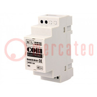 Power supply: switched-mode; for DIN rail; 30W; 24VDC; 1.25A; IP20