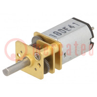 Motor: DC; with gearbox; LP; 6VDC; 360mA; Shaft: D spring; max.72mNm