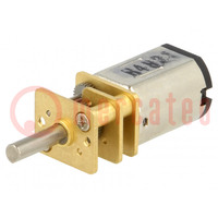 Motor: DC; with gearbox; HPCB 12V; 12VDC; 750mA; Shaft: D spring