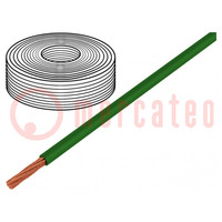 Leitungen; LifY; 1x1mm2; Line; Cu; PVC; grün; 300V,500V; -15÷80°C