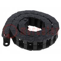 Cable chain; E14; Bend.rad: 38mm; L: 1006mm; Int.height: 19mm