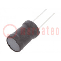 Inductor: wire; THT; 4.7mH; 450mA; ±10%; Ø11.5x17.5mm; vertical