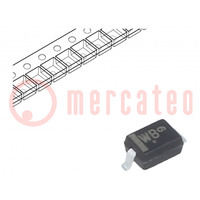 Diode: Zener; 0,3W; 10V; SMD; Rolle,Band; SOD323; einzelne Diode