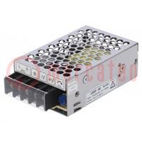 Power supply: switched-mode; for building in,modular; 25W; 48VDC