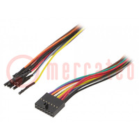 Adapter: power supply header; wire jumpers; MPLAB-PM3