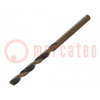 Drill bit; for metal; Ø: 4mm; Features: grind blade