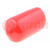 Cap; Body: red; Øint: 8.5mm; Mat: PVC Soft; L: 15mm; Wall thick: 1mm