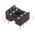 Socket: integrated circuits; DIP6; 7.62mm; THT; Pitch: 2.54mm