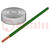 Cordon; LifY; 1x0,1mm2; corde; Cu; PVC; vert; 300V; -15÷80°C