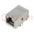 Socket; RJ45; MXMag; PIN: 8; shielded,with LED; gold-plated; THT