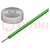 Cordon; corde; Cu; silicone; vert; 150°C; 600V; 7,5m; 10AWG; flexible