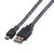 ROLINE USB 2.0 Kabel, type A - 5-Pin Mini, zwart, zwart, 0,8 m