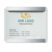 Clear Firmenschild individuell beschriftet Größe (BxH): 42,0 x 29,7 cm DIN A3