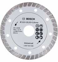 Bosch Diamanttrennscheibe Turbo, Durchmesser: 115 mm