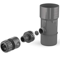 BRYZA® DRAIN DE GOUTTIÈRE POUR CITERNE DE PLUIE DN Ø 63 MM GRAPHITE | RÉCUPÉRATEUR D'EAU DE PLUIE SPEEDY POUR TUYAU DE DESCENTE