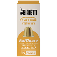 BIALETTI CAFÉ CÁPSULAS COMPATIBLES CON NESPRESSO® - RAFFINATO - 10 CÁPSULAS