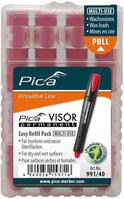 Pica Permanent marker vulling rood