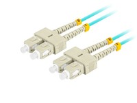 Patchcord światłowodowy Mm Sc/Upc-Sc/Upc Duplex 3.0mm 3m Aqua