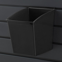 Popbox „Cube” / Warenschütte / Box für Lamellenwandsystem | zwart