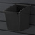 Popbox „Cube” / Warenschütte / Box für Lamellenwandsystem | zwart