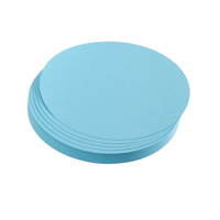 Moderationskarte Kreis groß, 195 mm, Altpapier, 500 Stück, hellblau